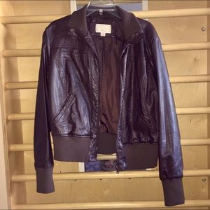 Xhilaration Brown Faux Leather Jacket